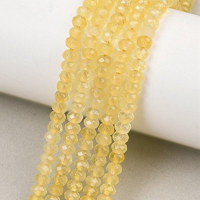 Dyed Natural Malaysia Jade Rondelle Beads Strands G-E316-2x4mm-47-1