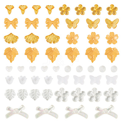 100G Transparent & Opaque Acrylic Beads TACR-TA0001-57B-1