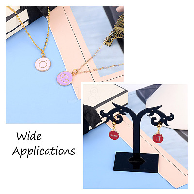 8 Sets 8 Style Alloy Enamel Pendants ENAM-CW0001-04-1