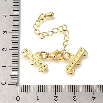 Rack Plating Brass Lobster Claw Clasps KK-F883-18KCG-1