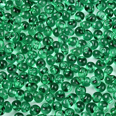 3/0 Baking Paint Glass Fringe Seed Beads SEED-A034-04I-1