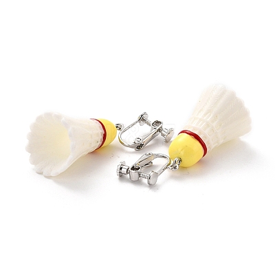 Resin Clip-on Earrings EJEW-Z015-10-1
