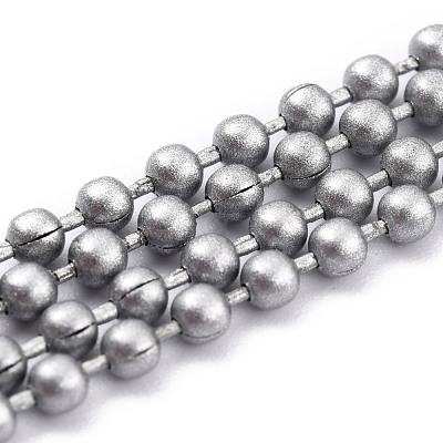 Handmade Brass Ball Chains KK-J276-16B-P16-1