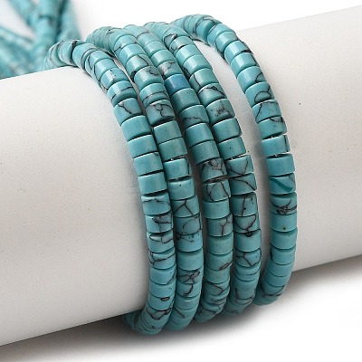 Synthetic Turquoise Beads Strands G-K368-A05-02-1