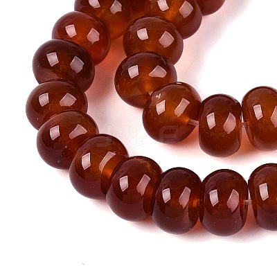 Dyed Natural Carnelian Beads Strands G-Q606-44A-01-1