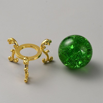 Glass Crystal Balls DJEW-WH0034-97G-01-1