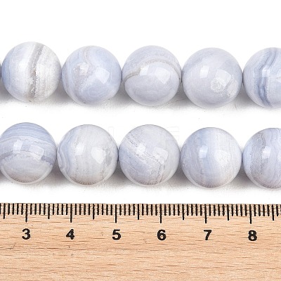 Natural Blue Lace Agate Beads Strands G-D106-A01-14mm-AB-1