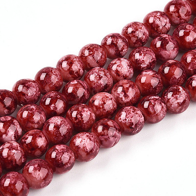 Baking Paint Glass Beads X1-DGLA-N003-8mm-A02-1