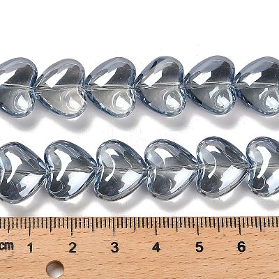 Electroplate Glass Beads Strands X-EGLA-B008-01A-PL01-1