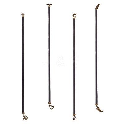 Cowhide Leather Bookmarks AJEW-DR00005-1