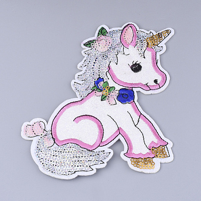 Computerized Embroidery Cloth Iron on/Sew on Patches FIND-T030-244A-1