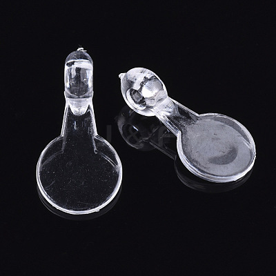 Transparent Acrylic Pendants TACR-Q265-02-1