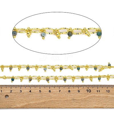 Handmade Faceted Natural Apatite Beaded Chains CHC-L050-01G-04-1