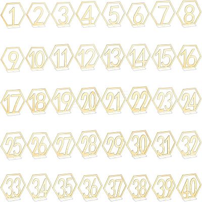 40Pcs Acrylic Display Holder Sets AJEW-NB0002-67-1