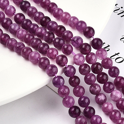 Natural Quartz Beads Strands G-R479-6mm-04-1