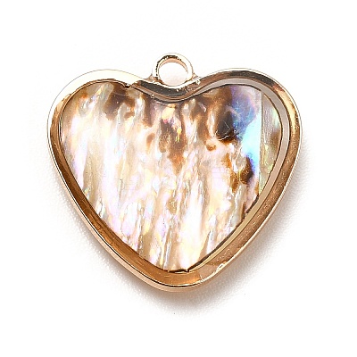 Brass Enamel Pendants KK-K252-10G-03-1