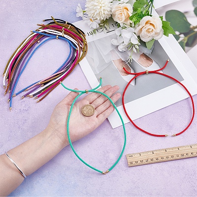 12Pcs 12 Colors Nylon Cords Necklace Making AJEW-UN0002-40-1