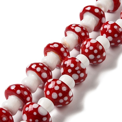 Handmade Lampwork Beads Strands LAMP-Q033-01A-1
