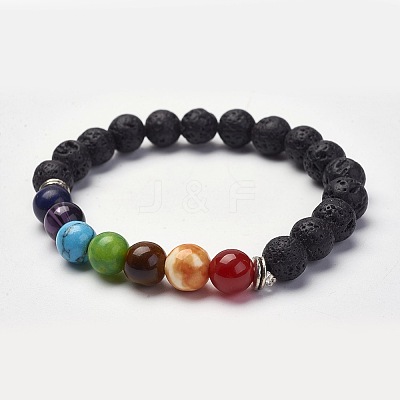 Yoga Chakra Jewelry X-BJEW-K142-A-1