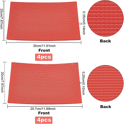 8 Sheets 2 Style Plastic Roof Tiles DIY-BC0005-24B-1