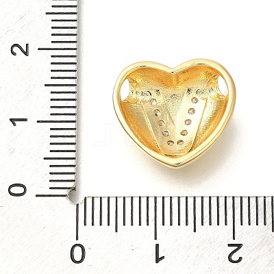 Rack Plating Brass Micro Pave Cubic Zirconia Pendants KK-I722-04G-V-1