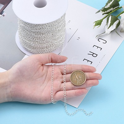 Brass Twisted Chains CHC-Q001-5x4mm-S-1
