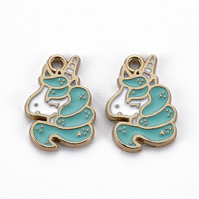 Alloy Enamel Pendants ENAM-N055-012A-NR-1