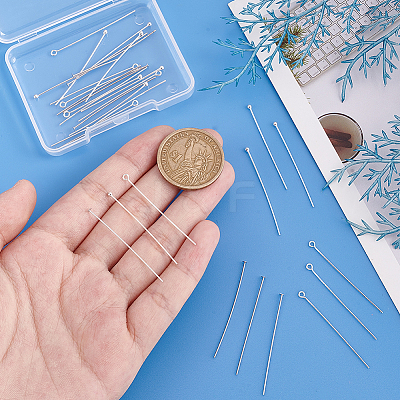 30Pcs 3 Styles 925 Sterling Silver Pins STER-PH0001-86-1