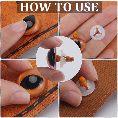 80 Sets 10 Style Plastic Doll Eyes DIY-GF0008-63-1