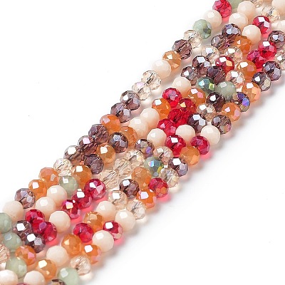 Glass Beads Strands EGLA-A034-M4mm-05-1