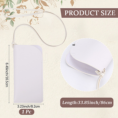 Rectangle PU Leather Eyelasses Case AJEW-WH20130-58C-1