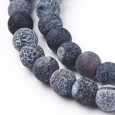 Natural Weathered Agate Beads Strands G-F628-01-B-1