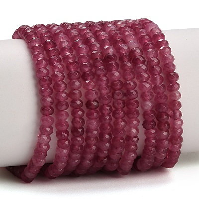 Dyed Natural White Jade Beads Strands GG-CBAF9EE-A04-3x4mm-1