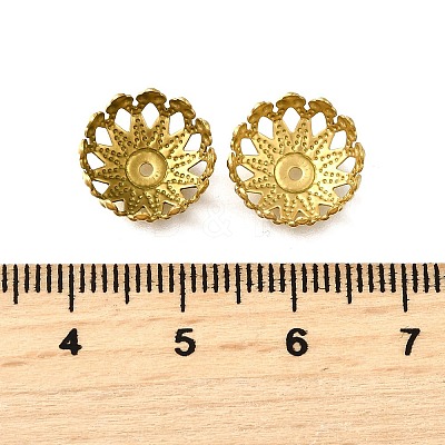 304 Stainless Steel Bead Caps STAS-B087-10C-G-1