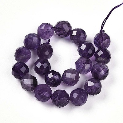 Natural Amethyst Beads Strands G-S345-10mm-32-1