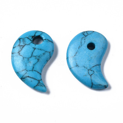 Synthetic Turquoise Pendants G-S356-17A-06-1