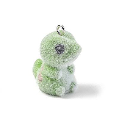 Flocky Resin Pendants FIND-A061-01L-1