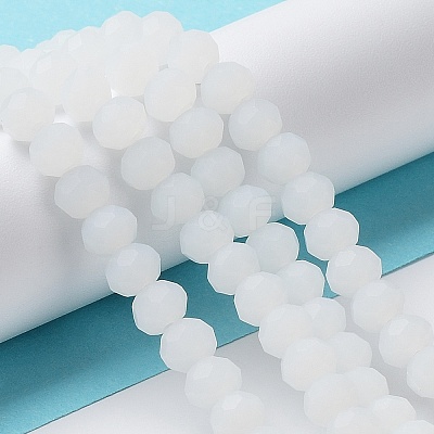 Imitation Jade Solid Color Glass Beads Strands EGLA-A034-J2mm-MD05-1