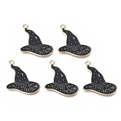 Rack Plating Alloy Enamel Pendants X-PALLOY-N164-015-1