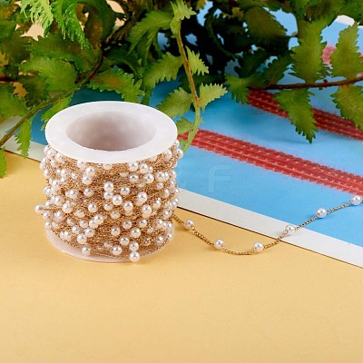Plastic Pearl Beaded Chain JX088A-1