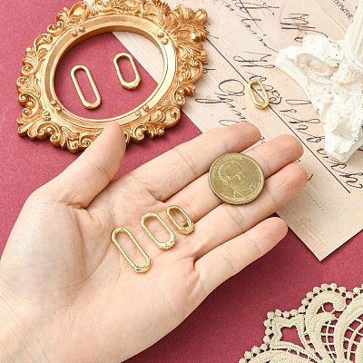 6Pcs 3 Styles Brass Spring Gate Rings KK-CJ0004-29-1