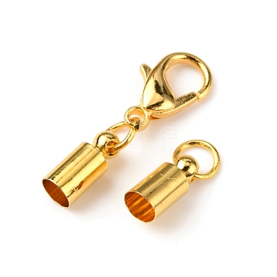 Brass Lobster Claw Clasps FIND-WH0044-78G-1