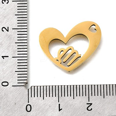 201 Stainless Steel Pendants STAS-A116-01G-06-1