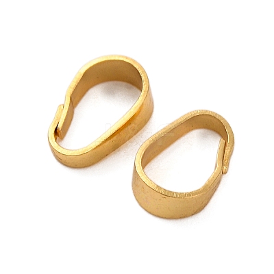 Rack Plating Brass Snap on Bails KK-Z070-34B-G-1