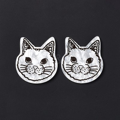 Opaque Acrylic Pendants SACR-G023-B02-1