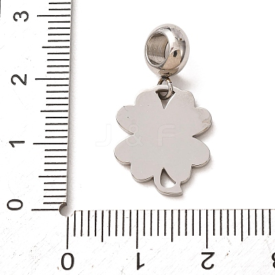 304 Stainless Steel European Dangle Charms STAS-O097-08A-1