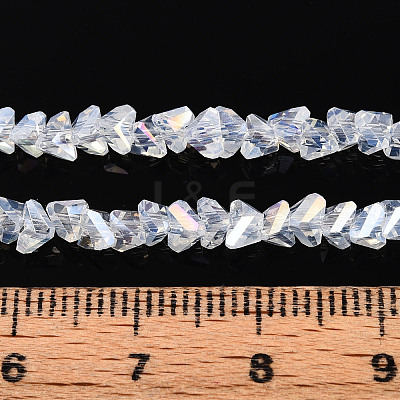 Electroplate Imitation Jade Glass Beads Strands GLAA-N023-4mm-01-1