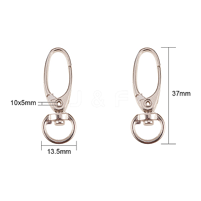 Iron Swivel Snap Hooks Clasps IFIN-NB0001-05-1