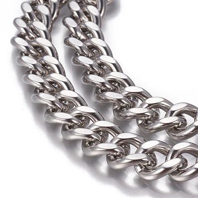 Tarnish Resistant 201 Stainless Steel Curb Chain CHS-P007-05P-1