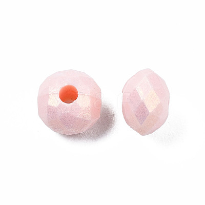 Spray Painted Acrylic Beads MACR-S280-03D-1
